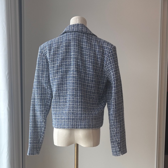 Joe Fresh Blue Tweed Jacket - Picture 3 of 4
